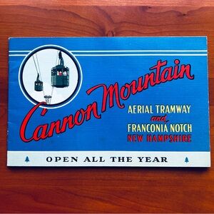 VINTAGE 1939 CANNON MOUNTAIN AERIAL TRAMWAY AND FRANCONIA NOTCH BOOKLET